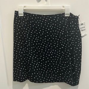 Leith black and white mini skirt